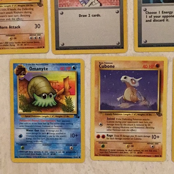 Pokemon Cards 1999 Charmander Lot Of 10 Card Assortment Assorted Cubone Machop - Picture 10 of 15